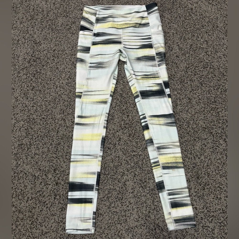 DSG Women's Leggings with Black, White, and Gold Pattern